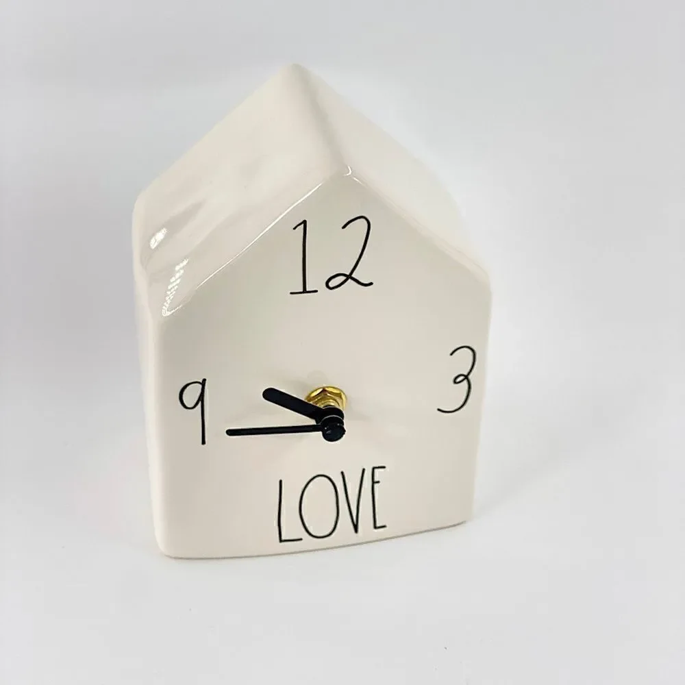 Rae Dunn by Magenta White Love Clock